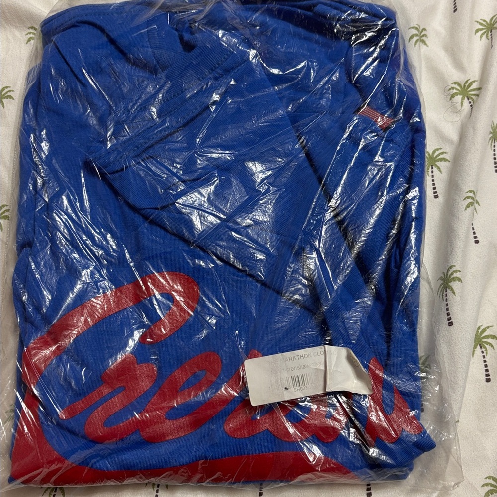 Blue and Red Graphic T Shirt TMC